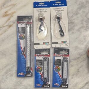 West Marine LED RGBW Stick-On and Slim Line II LED Strip Lights